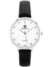 PERFECT WATCHES Dámske hodinky B7249 Antialergické (Zp848a) Čierno/Strieborné