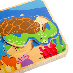 Bigjigs Toys Puzzle Životný cyklus korytnačky