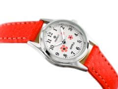 PERFECT WATCHES Detské hodinky G141 – červené/strieborné (Zp804f)