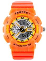 PERFECT WATCHES Pánske hodinky Shock (Zp219f) – oranžové
