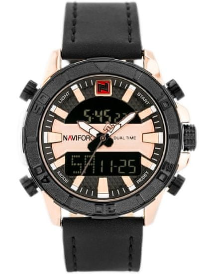 NaviForce Pánske hodinky - Nf9114 (Zn046d) - Black/Rosegold