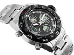 PERFECT WATCHES Pánske hodinky Zeus – A890 (Zp257b) – strieborné/čierne