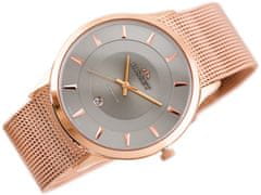 BISSET Pánske hodinky Bsde47 (Zb051e) Rose Gold/Gray