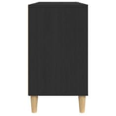 Petromila vidaXL Umývadlová skrinka čierna 80x33x60 cm kompozitné drevo