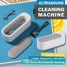 Ultrazvuková čistička, ultrazvukové čistenie šperkov, ortodontických prístrojov, okuliarov, hodiniek, mincí a zubných protéz, vynikajúce hĺbkové čistenie, malé a prenosné, UltrasoundMachine