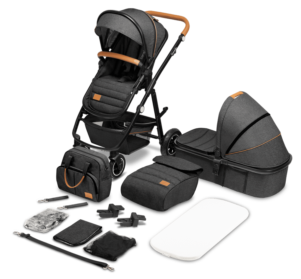 Lionelo Kombinovaný kočík AMBER 2IN1 2023 GREY GRAPHITE