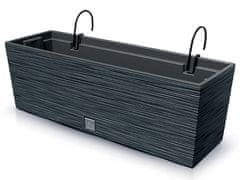 nabbi Plastový balkónový kvetináč DFC600W 58 cm - antracit