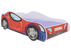 nabbi Detská posteľ s matracom Sland 70x140 cm - červená / biela