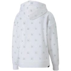 Puma Mikina biela 176 - 181 cm/L Brand Love Aop Hoodie FL