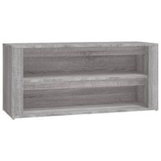 Vidaxl Regál na topánky sivý dub sonoma 100x35x45 cm spracované drevo