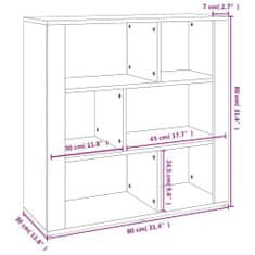 Vidaxl Komoda sivý dub sonoma 80x30x80 cm spracované drevo