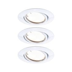 Paulmann PAULMANN LED vstavané svietidlo Smart Home Zigbee Base Coin základná sada výklopné kruhové 90mm 20 ° 3x4, 9W 230V stmievateľné 3000K biela 924.63 92463