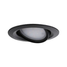 Paulmann PAULMANN LED vstavané svietidlo Nova Plus Coin samostatné svietidlo výklopné IP65 kruhové 93mm 30 ° Coin 6W 230V stmievateľné 2700K čierna mat 924.59 92459