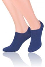 Amiatex Dámske ponožky Invisible 070 dark blue + Nadkolienky Gatta Calzino Strech, tmavo modrá, 38/40
