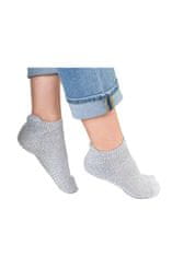 Amiatex Dámske ponožky 135 grey + Nadkolienky Gatta Calzino Strech, šedá, 35/37