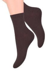Amiatex Dámske ponožky 037 brown + Nadkolienky Gatta Calzino Strech, hnedá, 35/37