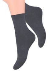 Amiatex Dámske ponožky 037 dark grey + Nadkolienky Gatta Calzino Strech, šedá, 38/40