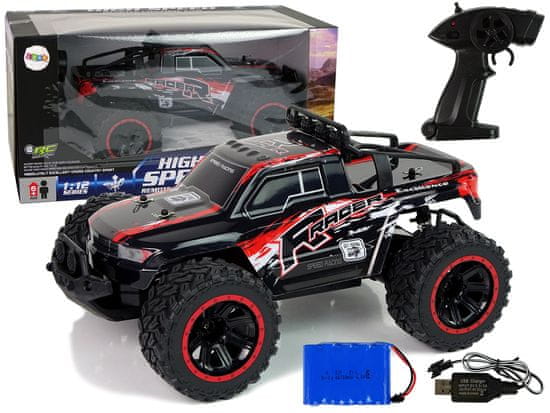 Lean-toys Off-Road R/C 2.4 G tlmiče 1:12 Červená