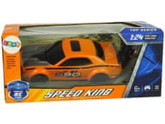 Lean-toys Diaľkovo ovládané športové auto 1:24 Racing Orange 27 R/C Pilot