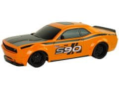 Lean-toys Diaľkovo ovládané športové auto 1:24 Racing Orange 27 R/C Pilot
