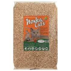 Severno Drevená podstielka pre mačky a králiky Norka Cat's 15kg 30l