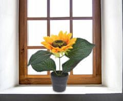 Koopman Umelá rastlina v kvetináči slnečnica 22 cm