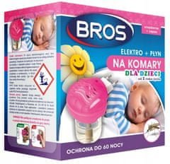 BROS Repelent proti komárom pre deti od 1 roka Elektro + liquid 40ml