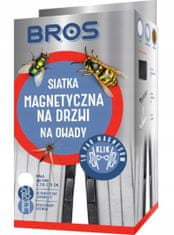 BROS Sieť proti hmyzu na dvere 100x220 cm biela