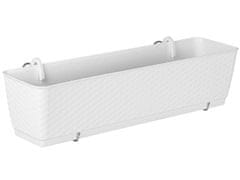 nabbi Plastový balkónový kvetináč DRL500PW 49,2 cm - biela