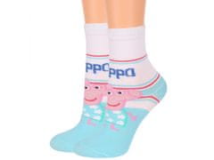 Peppa Pig Peppa Pig Dievčenské ponožky, 6 párov dlhých ponožiek, OEKO-TEX 23-26 EU