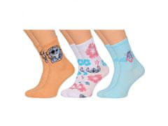 Disney Stitch DISNEY Dámske farebné dlhé ponožky - 3 páry, OEKO-TEX 37-42 EU