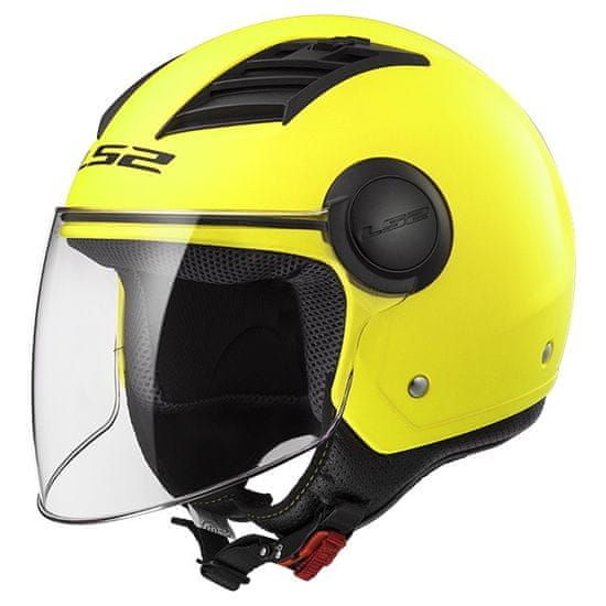 LS2 prilba na skúter AIRFLOW matná Hi-Vis-žltá