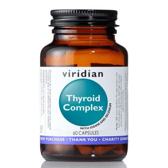 VIRIDIAN nutrition Thyroid Complex (Komplex pre štítnu žľazu), 60 kapsúl