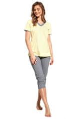 Cornette Dámske pyžamo 446/228 Sylvia plus, žltá, 3 XL
