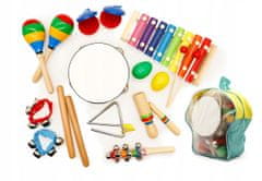 EcoToys Sada 10 hudobných nástrojov pre deti ECOTOYS