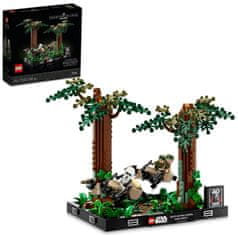 LEGO Star Wars 75353 Naháňačka spídrov na planéte Endor – dioráma