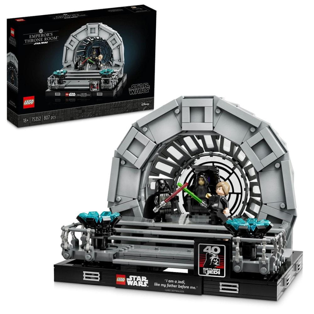 LEGO Star Wars 75352 Cisárova trónna sieň – dioráma