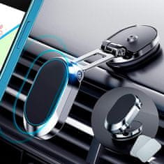 Netscroll Magnetický držiak telefónu do auta, 720-stupňové skladacie rotačné auto držiak pre telefóny, MagnetHolder