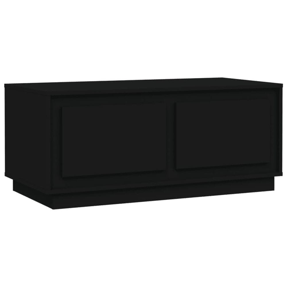 Vidaxl Konferenčný stolík čierny 102x50x44 cm kompozitné drevo