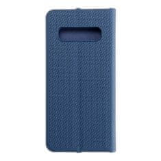 FORCELL Puzdro / obal pre Samsung Galaxy S10 modré - kniha Forcell LUNA Carbon