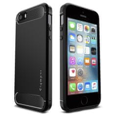 Spigen Rugged Armor, black, iPhone SE 2016/5s/5