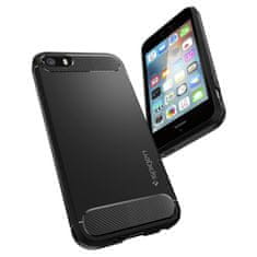 Spigen Rugged Armor, black, iPhone SE 2016/5s/5