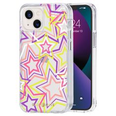 case-mate Case Mate Tough Print, neon stars, iPhone 13 mini/iPhone 12 mini