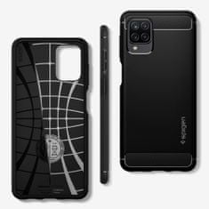 Spigen Rugged Armor, black, Galaxy A12