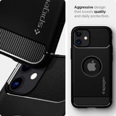 Spigen Rugged Armor, black, iPhone 12 mini