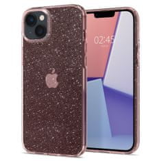 Spigen Liquid Crystal Glitter, rose quartz, iPhone 14