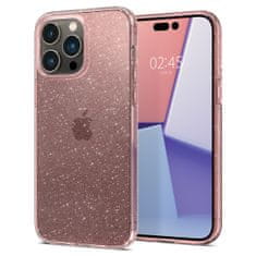 Spigen Liquid Crystal Glitter, rose quartz, iPhone 14 Pro