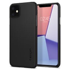 Spigen Thin Fit, black, iPhone 11