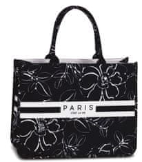 FABRIZIO Taška Beach Bag Paris Black