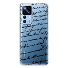 iSaprio Silikónové puzdro - Handwriting 01 - black pre Xiaomi 12T / 12T Pro